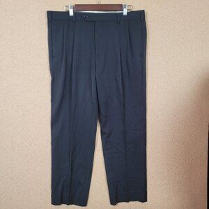 Brooks Brothers 1818 Madison Men’s Wool Dress Pants Navy W36 L30 Classic Fit